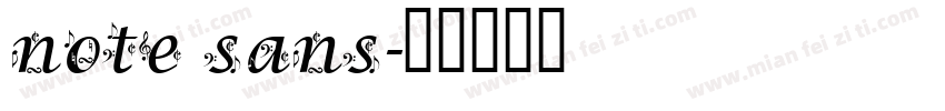 note sans字体转换